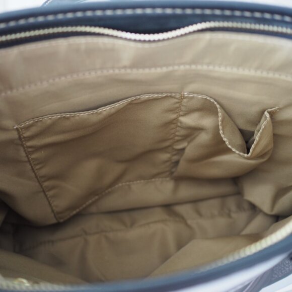 Elevated Indie Camera Lens Print Tote Bag with Zipper top, pockets metal feet - Picture 11 of 11